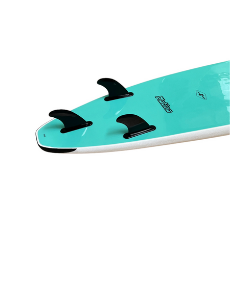 Platino 8ft Soft Top Softboard White Turquoise