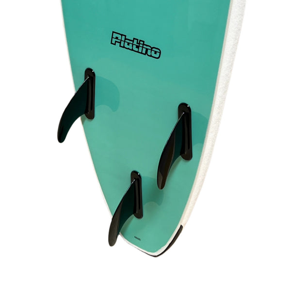 Platino 8ft Soft Top Softboard White Turquoise