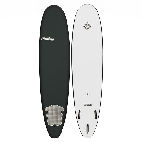 Platino 8ft Soft Top Softboard Black White