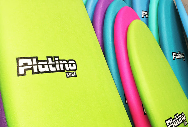 Platino 7ft Soft Top Softboard Pink Turquoise