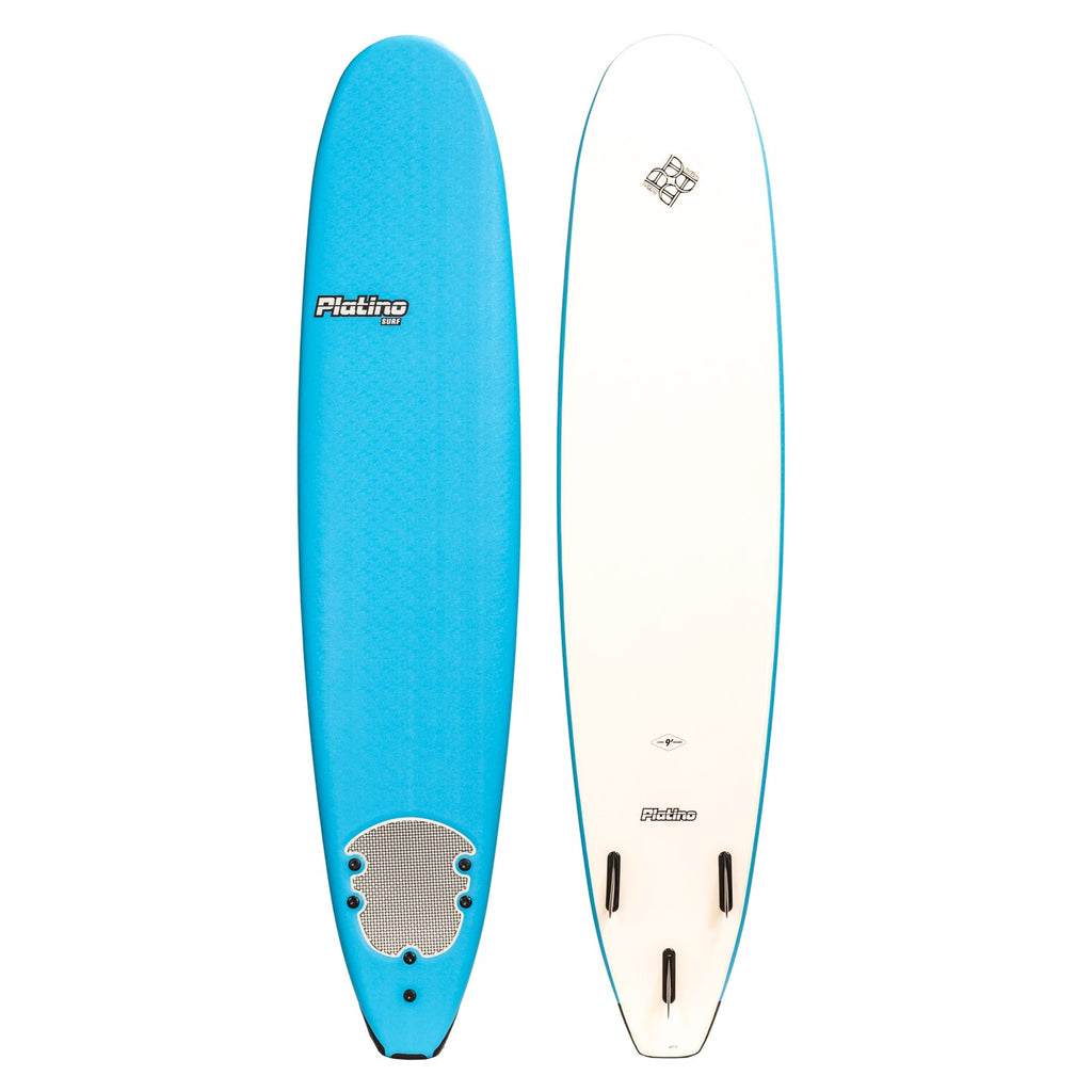 Platino 9ft Malibu Softboard Azure Blue White