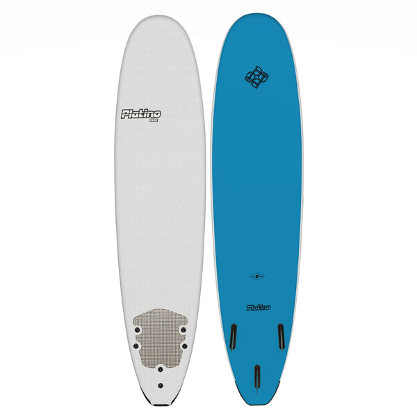 Platino 8ft Soft Top Softboard White Azure Blue
