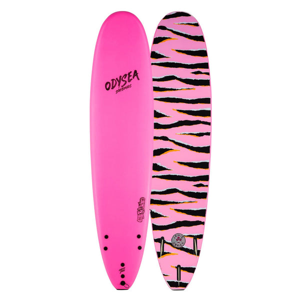 Catch Surf Odysea Log 8'0 JOB Hot Pink With High Performance Fins