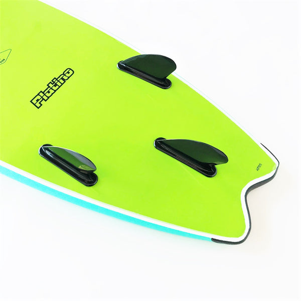Platino 6ft  Fish Softboard Azure Blue Lime